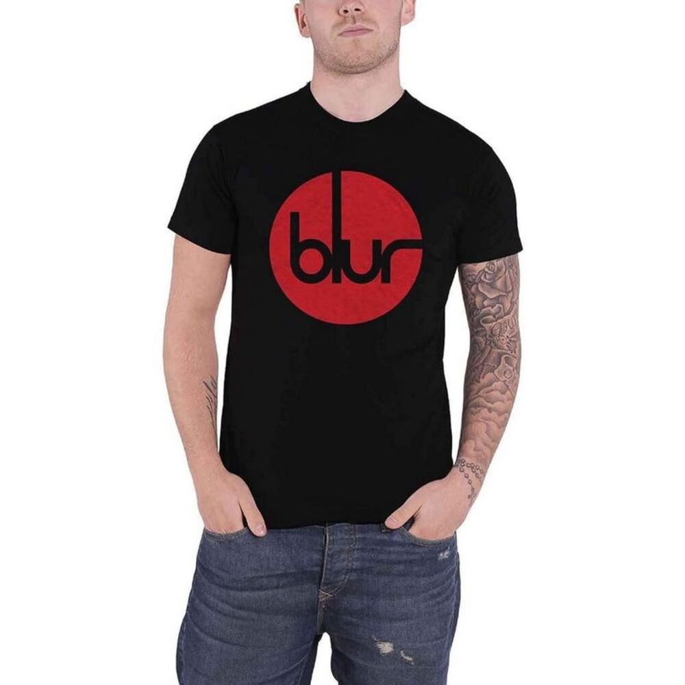 Blur Unisex Adult Circle Logo T-Shirt / Black